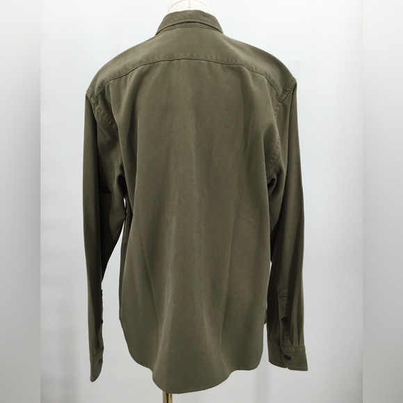 #60 LIVE Levi’s Size M Olive Green Button Up - Picture 2 of 2